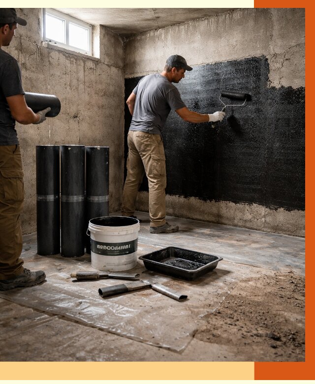 Гидроизоляция подвала в Рославле от 3597 руб. под ключ | Профессионально — ТепломастерРлв