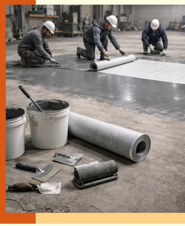 Гидроизоляция промышленного пола в Рославле — защита и долговечность