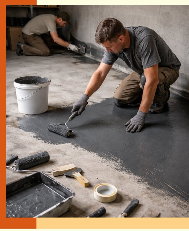 Гидроизоляция гаражного пола в Рославле — надежная защита от влаги