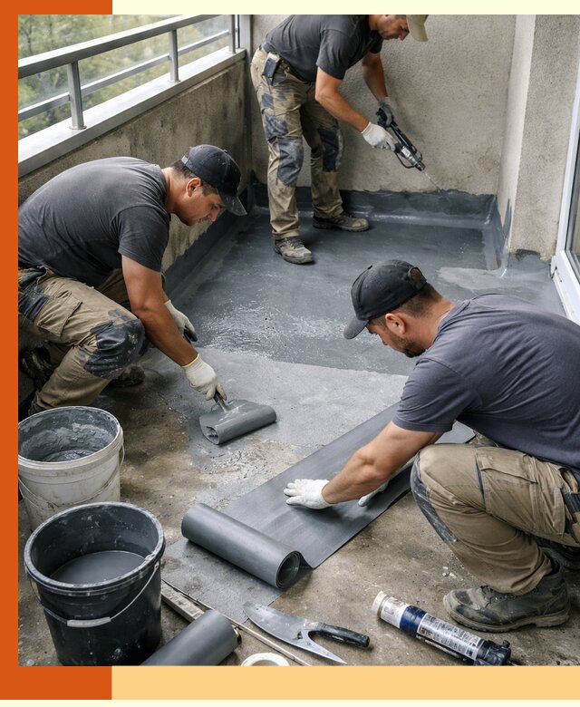 Гидроизоляция балкона в Рославле: надежная защита от протечек