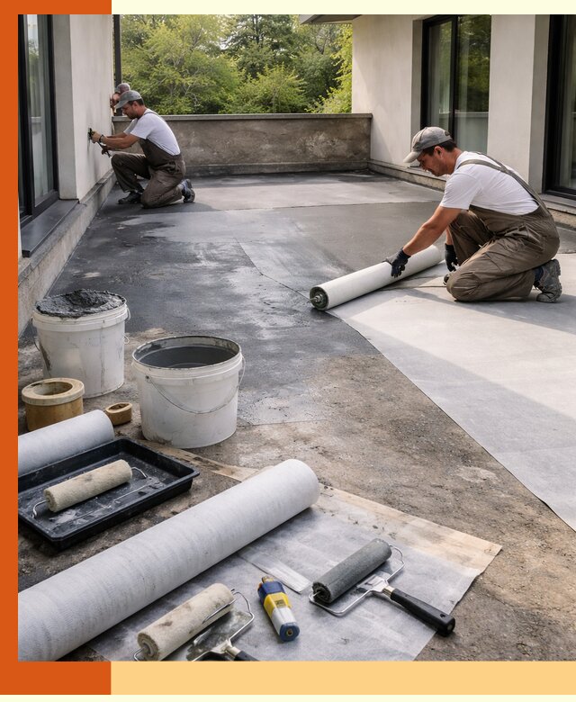 Гидроизоляция террасы в Рославле — надежная защита от влаги и протечек