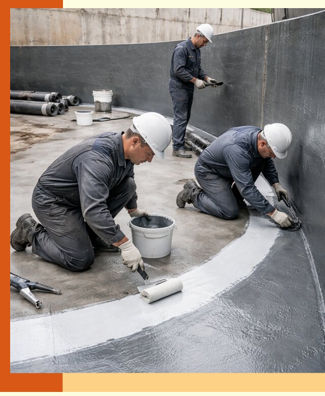 Гидроизоляция резервуара для топлива в Рославле