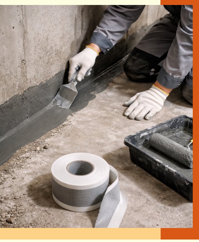 Гидроизоляция швов и герметизация стыков в Рославле от 1285 руб. | ТепломастерРлв