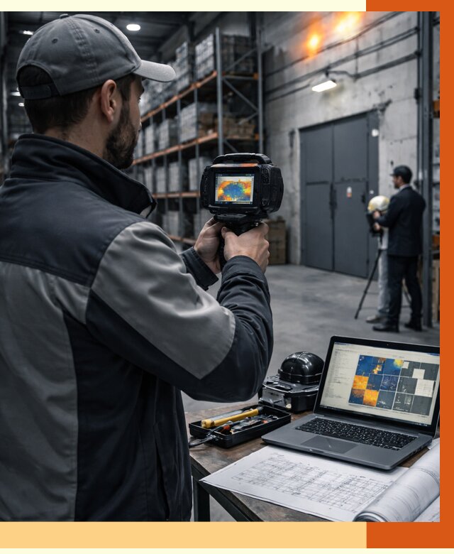 Тепловизионное обследование склада в Рославле от 6679 руб. | ТепломастерРлв