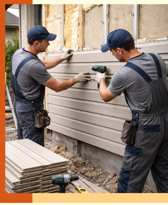 Монтаж сайдинга после утепления в Рославле качественно и надежно